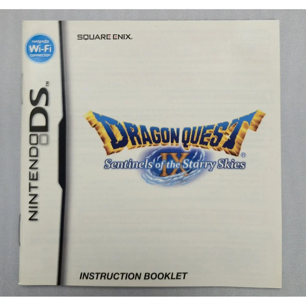 Dragon Quest IX: Sentinels of the Starry Skies (Nintendo DS) CIB + Promo Booklet